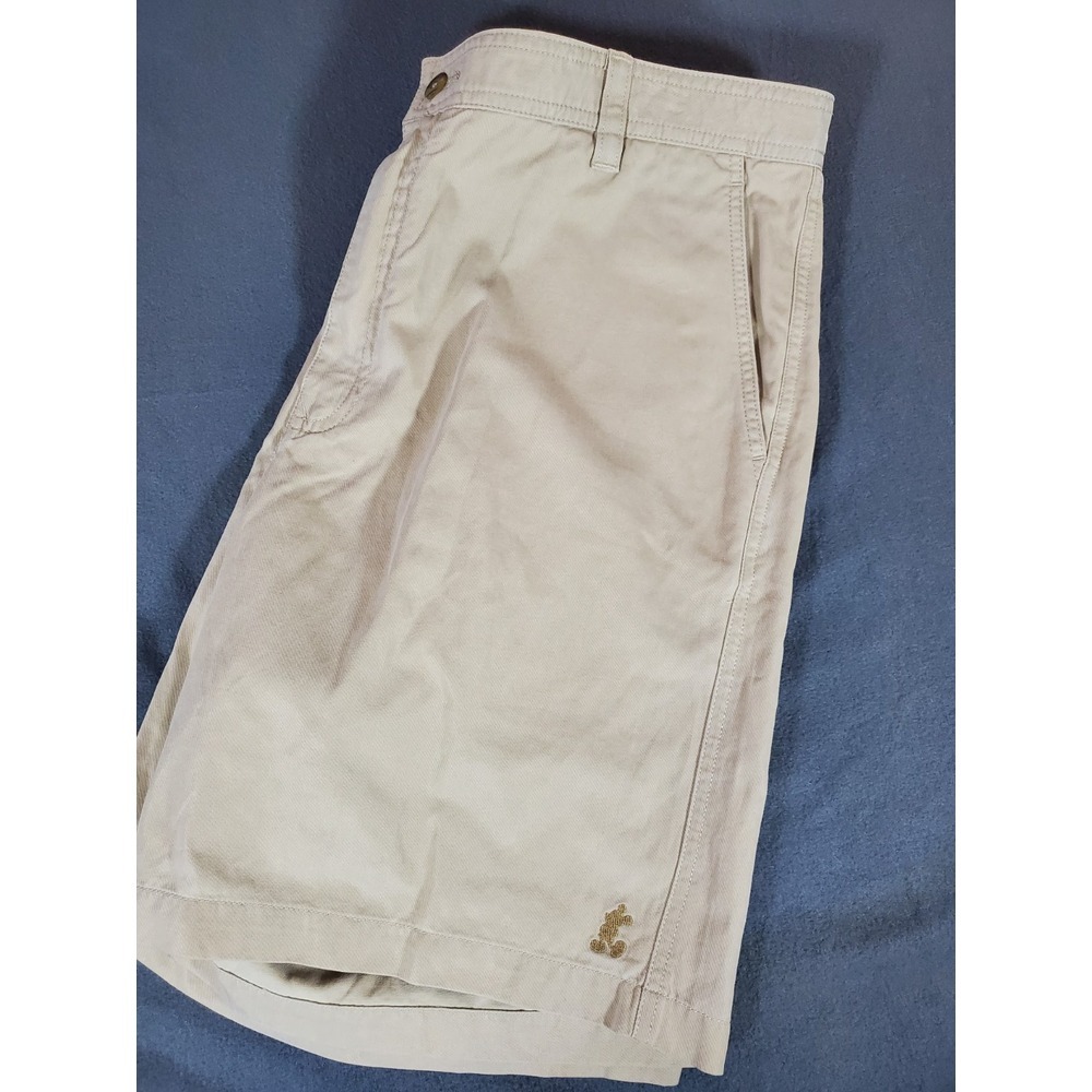 Disney Parks - Mickey Mouse Embroidered‎ Khaki Shorts for Men | 38"